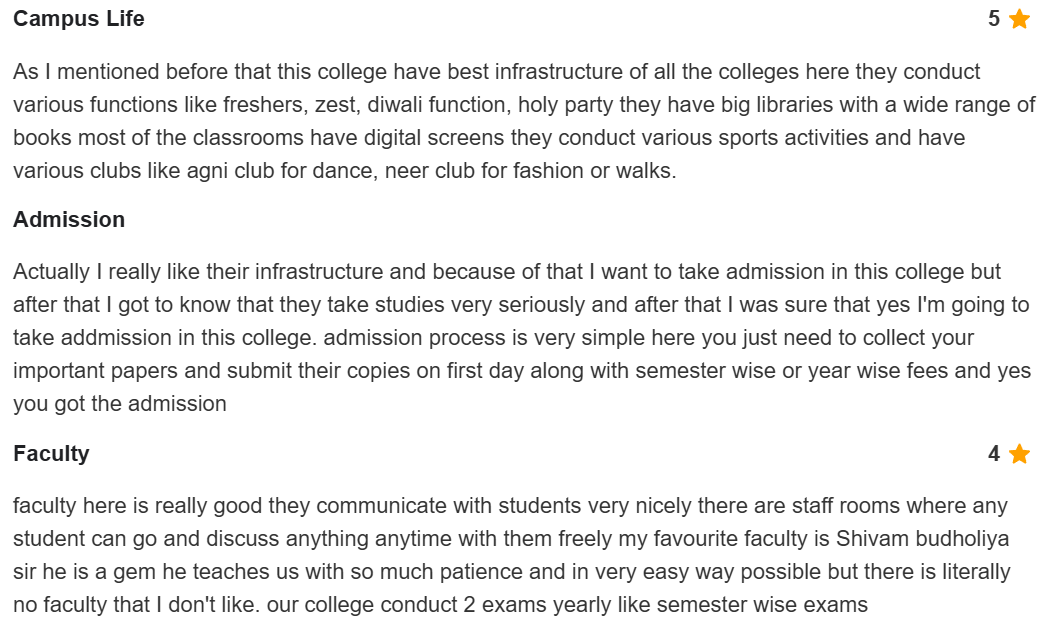 NIU, Noida International University Reviews