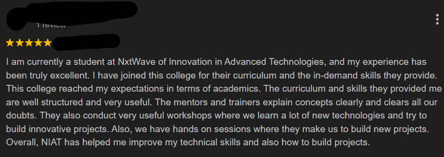 NIAT Upskilling Centre in Hyderabad