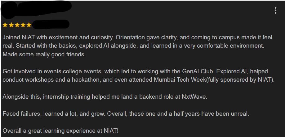 NIAT Upskilling Centre in Hyderabad