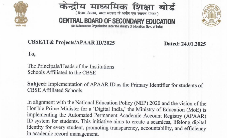 cbse-apaar-id-notice