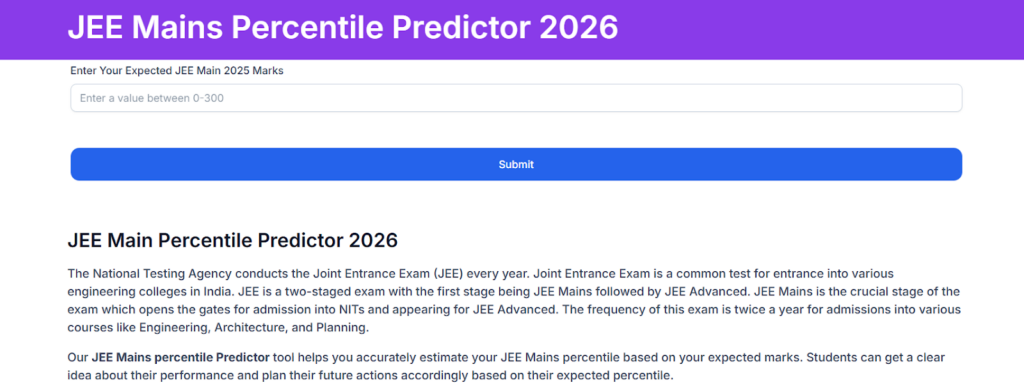 JEE Main 28 Jan Shift 2: JEE Mains PercentilePredictor