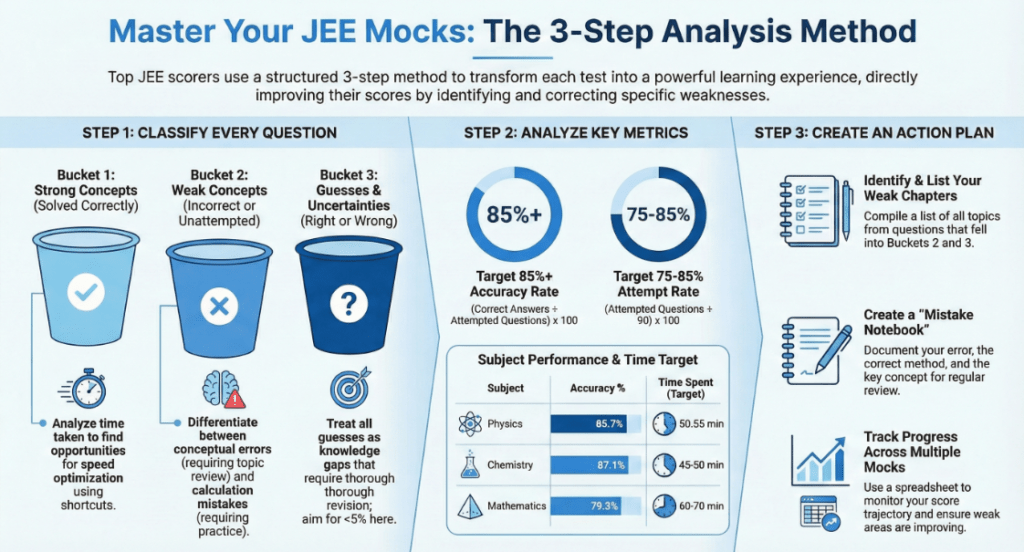 Weekly vs Daily JEE Mains Mock Test: Know the 3 Step Review Used by Toppers