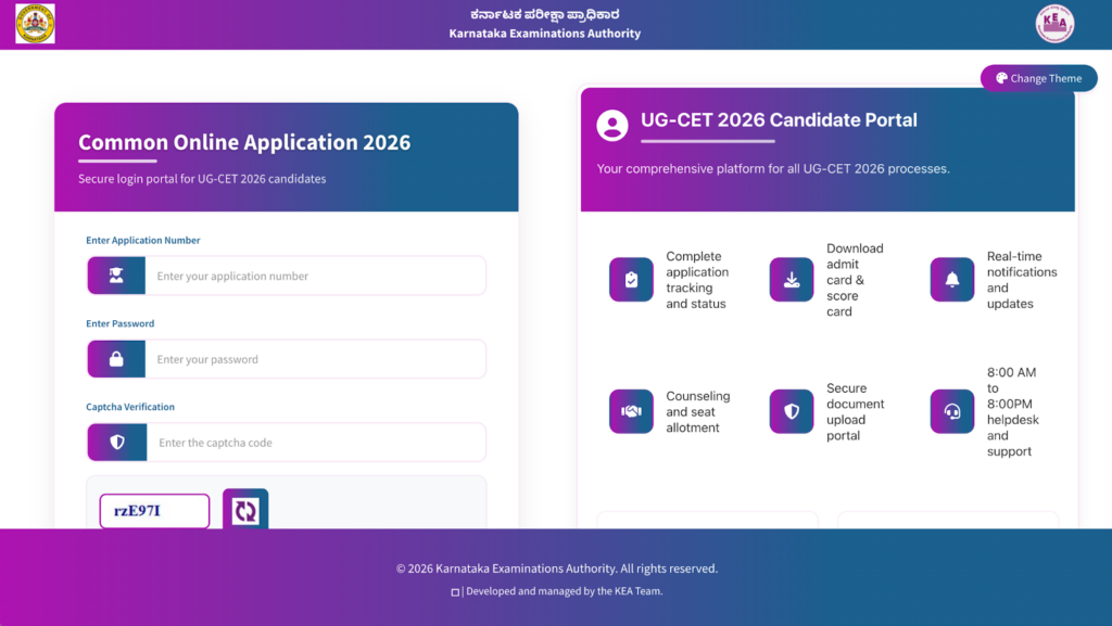 KCET Registration 2026