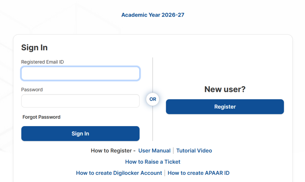 MHT CET Admit Card 2026 Homepage