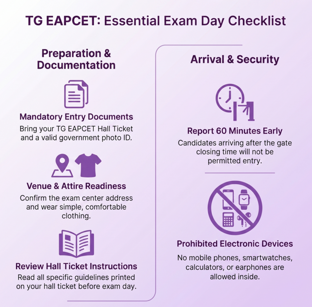 TG EAPCET Hall Ticket